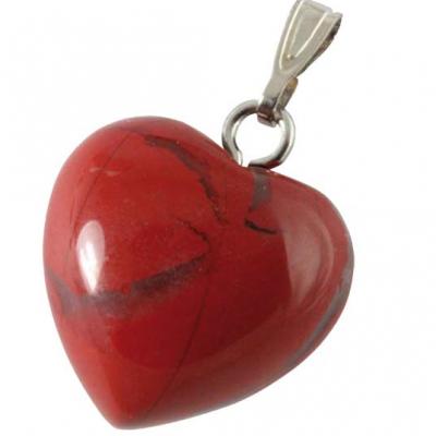 Cœur Jaspe Rouge 15 à 20 mm