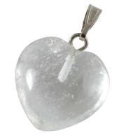 Coeur Cristal de Roche 20 mm