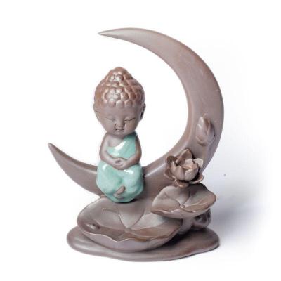 Porte Encens Bouddha sur la lune
