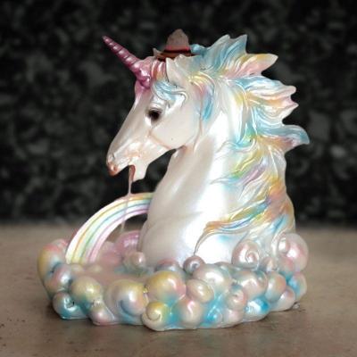 Brûleur d'Encens Backflow - Licorne Arc-en-ciel