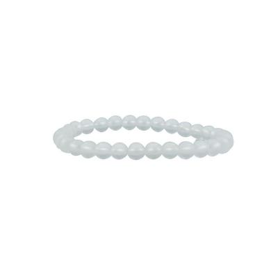 Bracelet Cristal de Roche  dépoli 6 mm